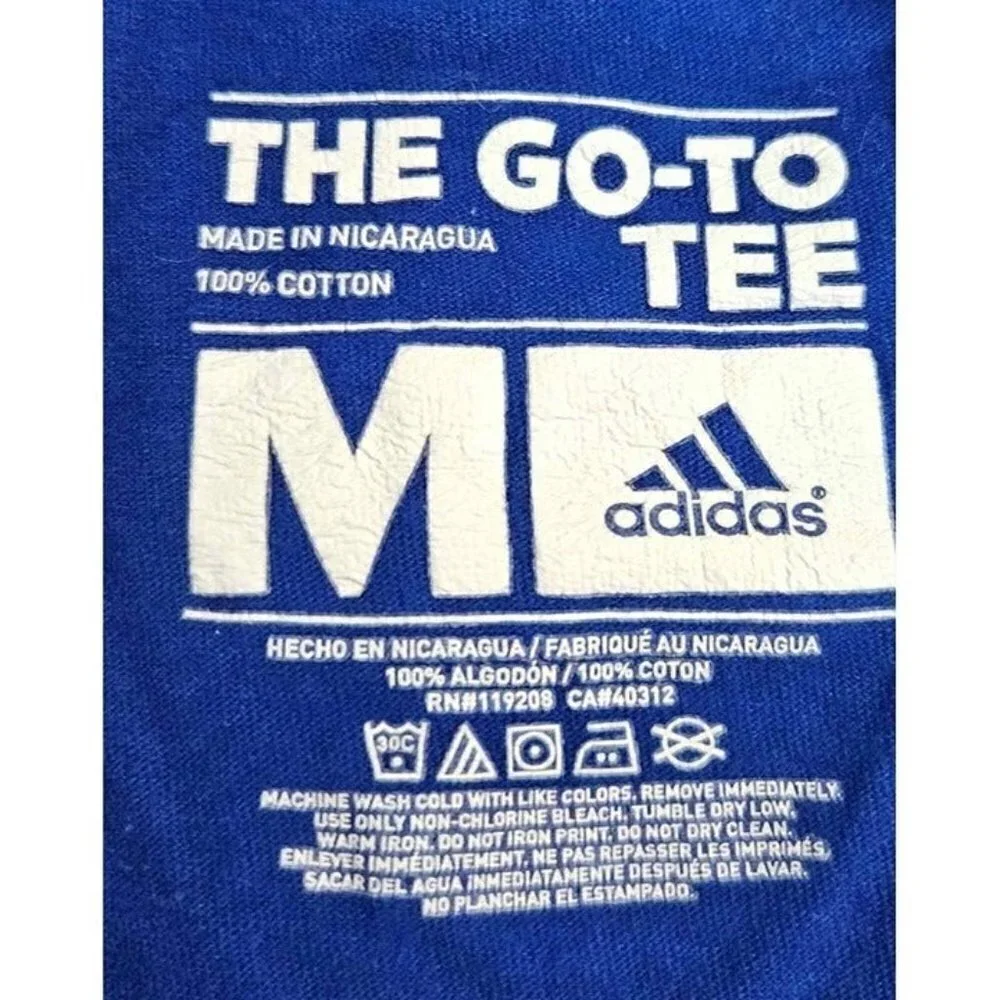 Adidas The Go To Tee Blue w/Yellow Logo & 